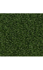 Miyuki rocailles Perlen 15/0 - Transparent olive 15-158